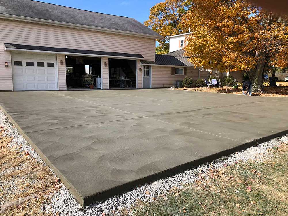 New Concrete Driveway Construction